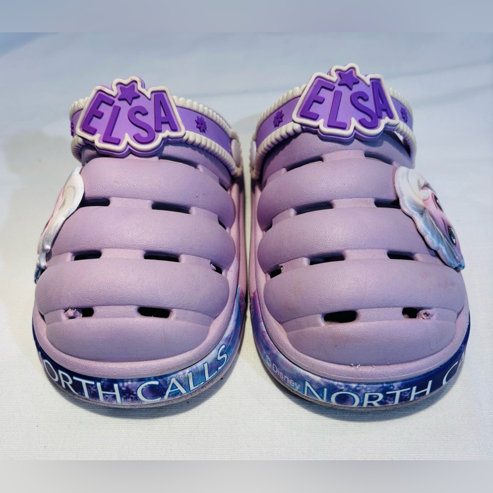 3/$15 Elsa Themed Purple Kids Sandals